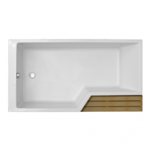 Ванна акриловая Jacob Delafon Bain Douche Neo E6D000-00 160 х 90 см, с ножками, левая/правая