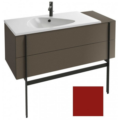 Тумба под раковину Jacob Delafon Nouvelle Vague 120 см, EB3033-G99, цвет - темно-красный глянцевый