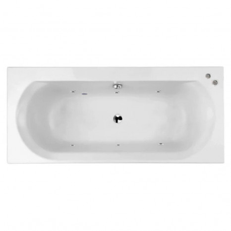 Акриловая ванна с гидромассажем Jacob Delafon Elise E60279RU-01 SOFT CR, 170 x 75 см, цвет белый форсунки хром