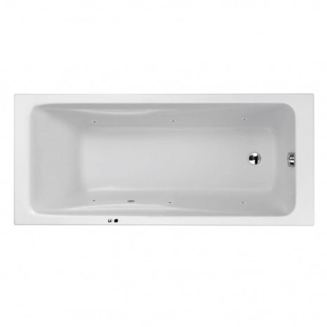 Гидромассажная акриловая ванна Jacob Delafon Odeon Up E6060RU-00 SOFT CR, 150 х 70 см, белая, форсунки хром