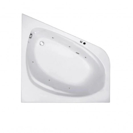 Гидромассажная акриловая ванна Jacob Delafon Odeon Up E6070RU-00 SOFT CR, 140 х 140 см, белая, форсунки хром