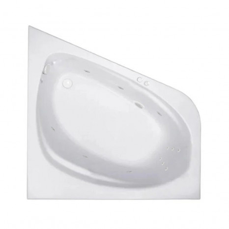 Гидромассажная акриловая ванна Jacob Delafon Odeon Up E6070RU-00 LINE WH, 140 х 140 см, белая, форсунки белые