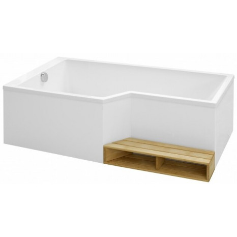 Ванна акриловая Jacob Delafon Bain Douche NEO E6D002R-00, 170 х 90 х 70 см, правая, белая