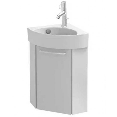 Тумба под раковину Jacob Delafon Odeon Rive Gauche EB2580G-R5-G1C, 45 см, петли слева, ручка хром, цвет белый глянцевый