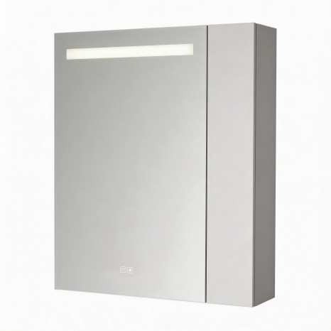 Зеркальный шкаф Jacob Delafon Madeleine EB2202-NF, 60 см, LED подсветка, сенсор, цвет белый
