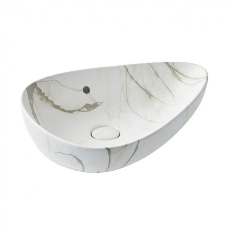 Раковина Jacob Delafon Nouvelle Vague Vessel EVI302-HYC, 56 х 40 см, цвет white marble