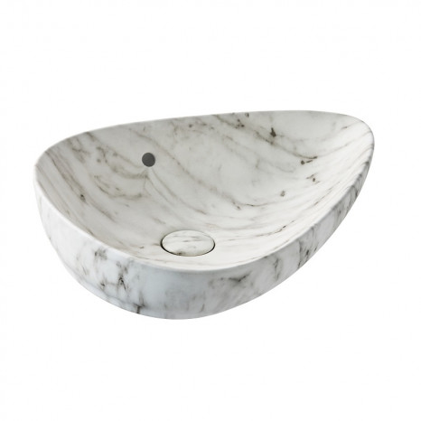 Раковина Jacob Delafon Nouvelle Vague Vessel EVI302-HYH, 56 х 40 см, цвет enchanted marble