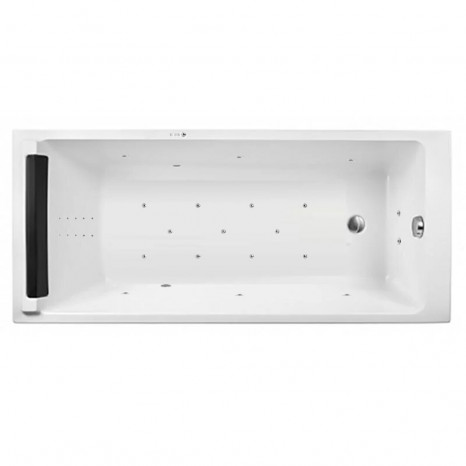 Гидромассажная акриловая ванна Jacob Delafon Spacio E6D161RU-00 ULTRA NANO CR, 170 х 75 см, белая, форсунки хром