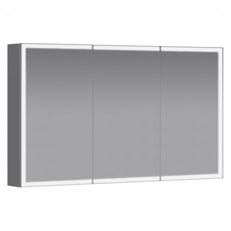 Зеркальный шкаф Jacob Delafon Parallel EB2290-NF, 100 см, LED подсветка, инфракрасный выключатель, цвет белый