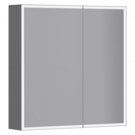 Зеркальный шкаф Jacob Delafon Parallel EB2293-NF, 60 см, LED подсветка, инфракрасный выключатель, цвет белый